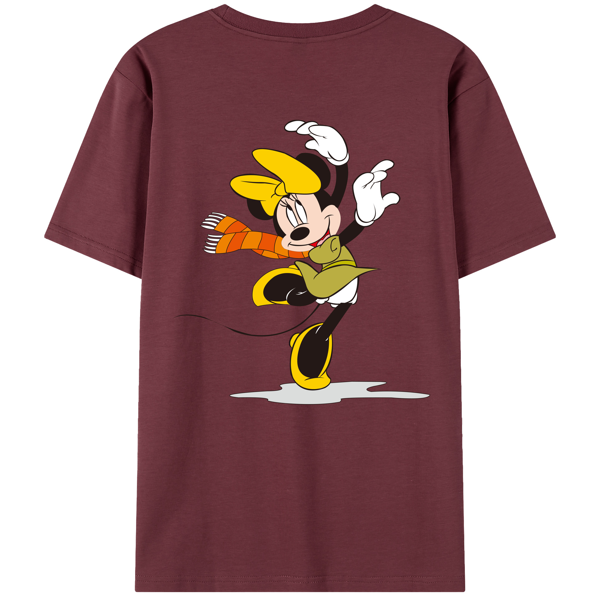 （画像用） ミッキーマウス Mickey Mouse 綿100％半袖Tシャツ（背面プリント）